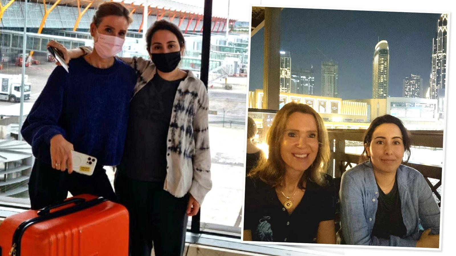 ‘Kidnapped’ Princess Latifa pictured at Madrid airport